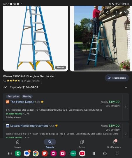 8ft Werner Ladder