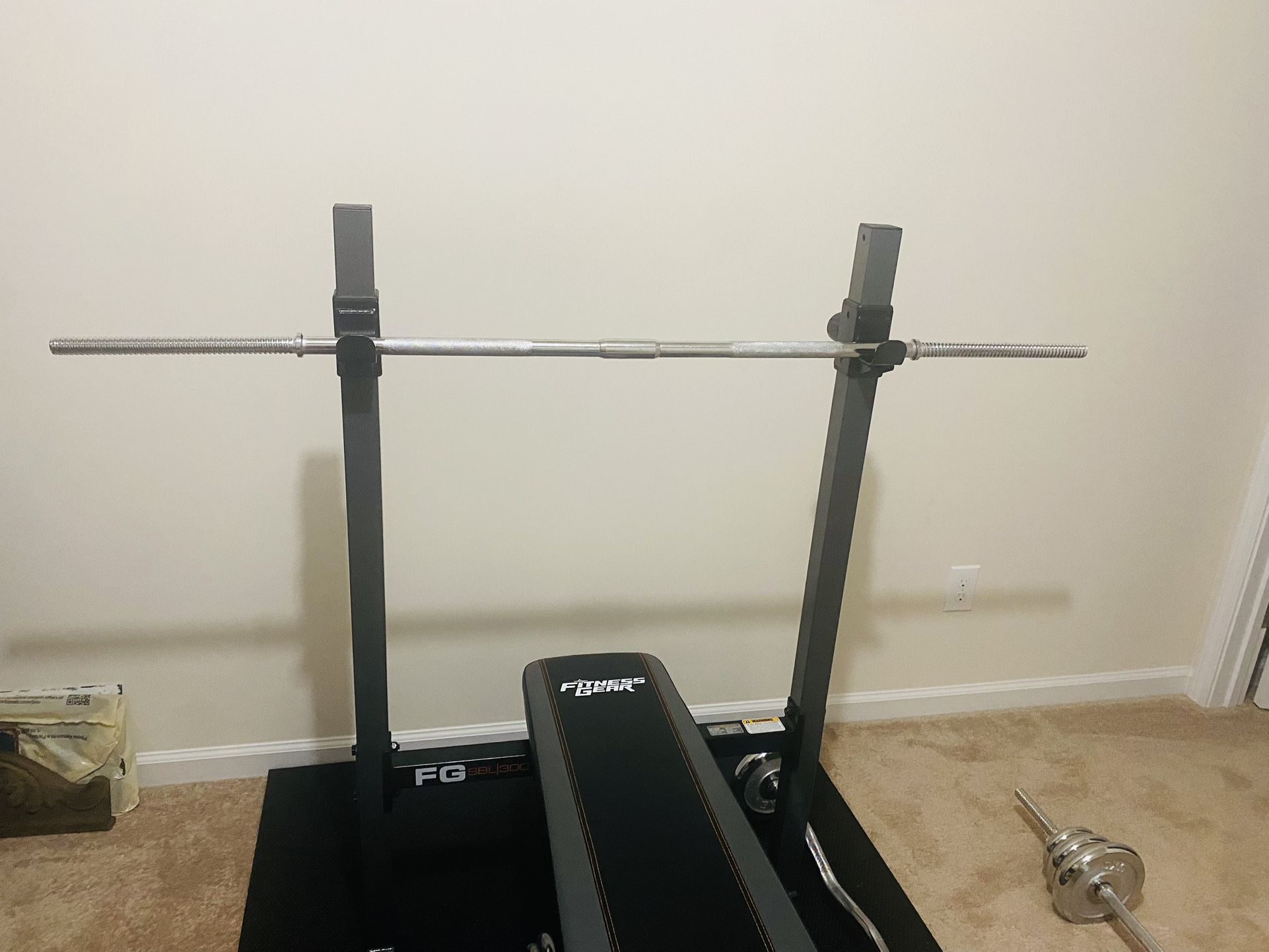 Both Chrome Dumbbell Bar 2”And 5 Ft Weight Bar 1”