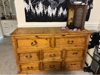 Real Wooden Dresser and Nightstands (set of three)