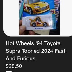 F&F Tunned Supra Hotwheels 