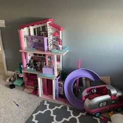 Barbie Dream House With Rv And Plane