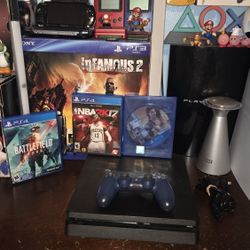 PS4 Slim 500GB With 3 Games