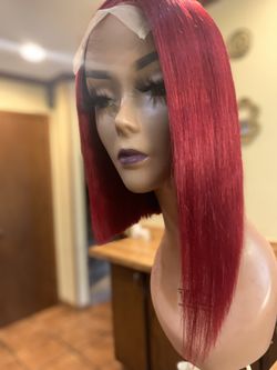 Burgundy Bob Wig