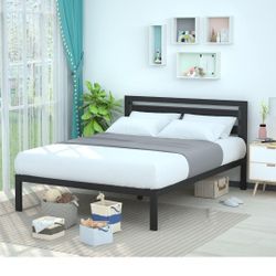 Full Bed frame - 14 Inch High Metal Bedframe