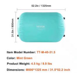 Inflatable Air Roller Mint Green 31.5x52.2in