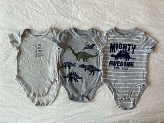 Dinosaur Bodysuits - Set of 3
