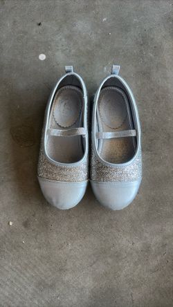 Silver Disney Ballet Flats