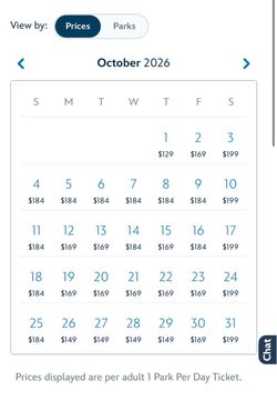Disney One Park One Day Ticket
