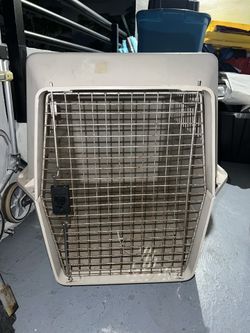 Airline Approved Plastic Dog Kennel with Wheels, X-Large