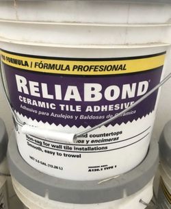 3 bucket Reliable Bond ceramics Title Adhesive