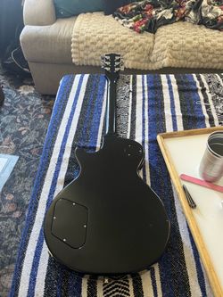 Black Les Paul Style Electric Guitar