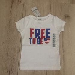 3T Carterās āFree To Beā T-Shirt (4th Of July)