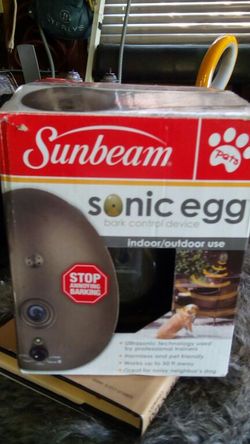Sonic egg bark control