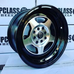 15” rims 15x8 +0 offset 4x100/4x114.3 $299