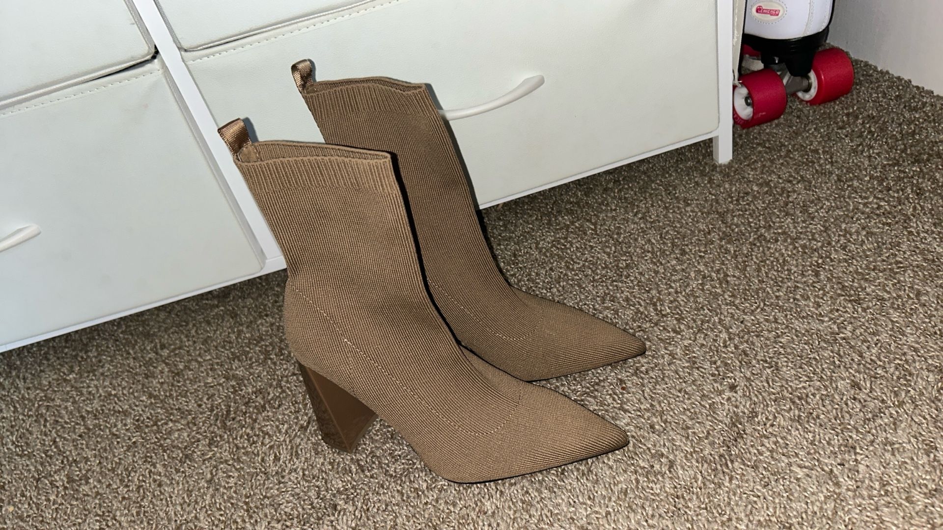 brown Zara heels