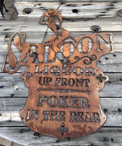 New- huge steel cut signs