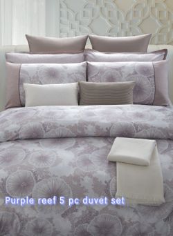 5 Pieces Duvet Covet King Size Set 100% Cotton 