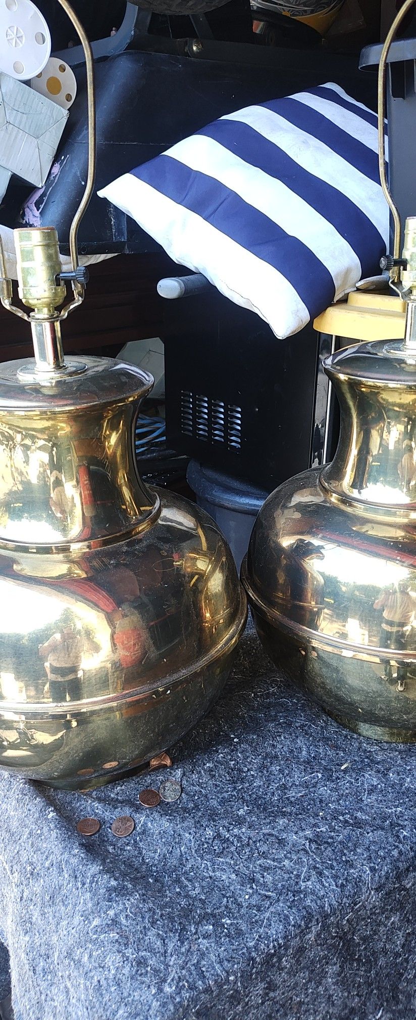 Brass Lamps Need Shades