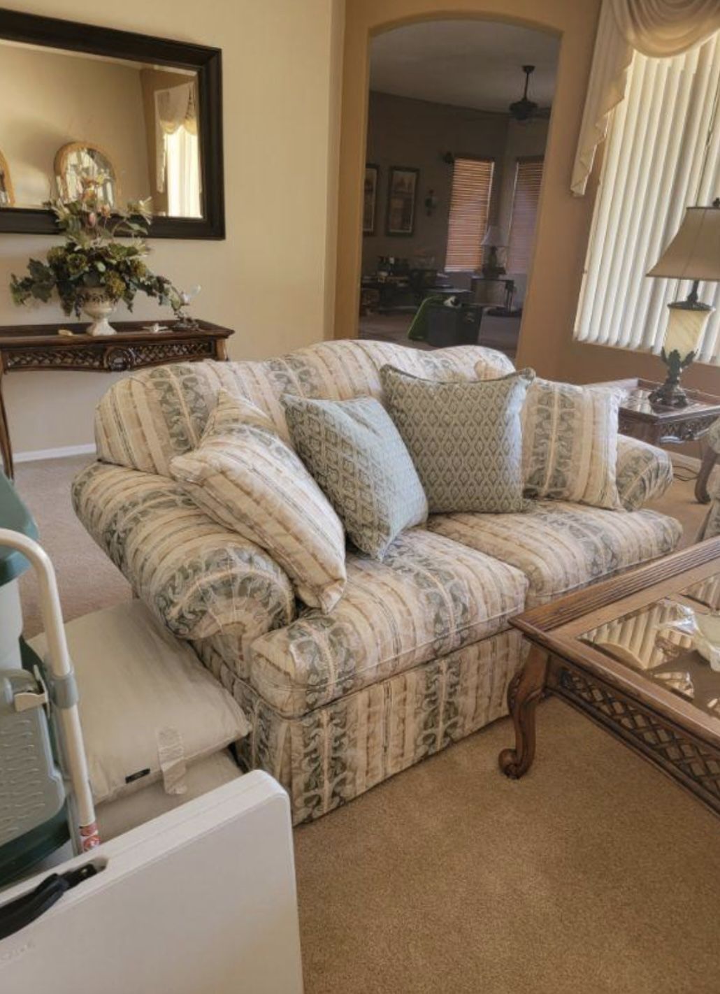 Vintage Riverside Furniture Love Seat + Sofa Set