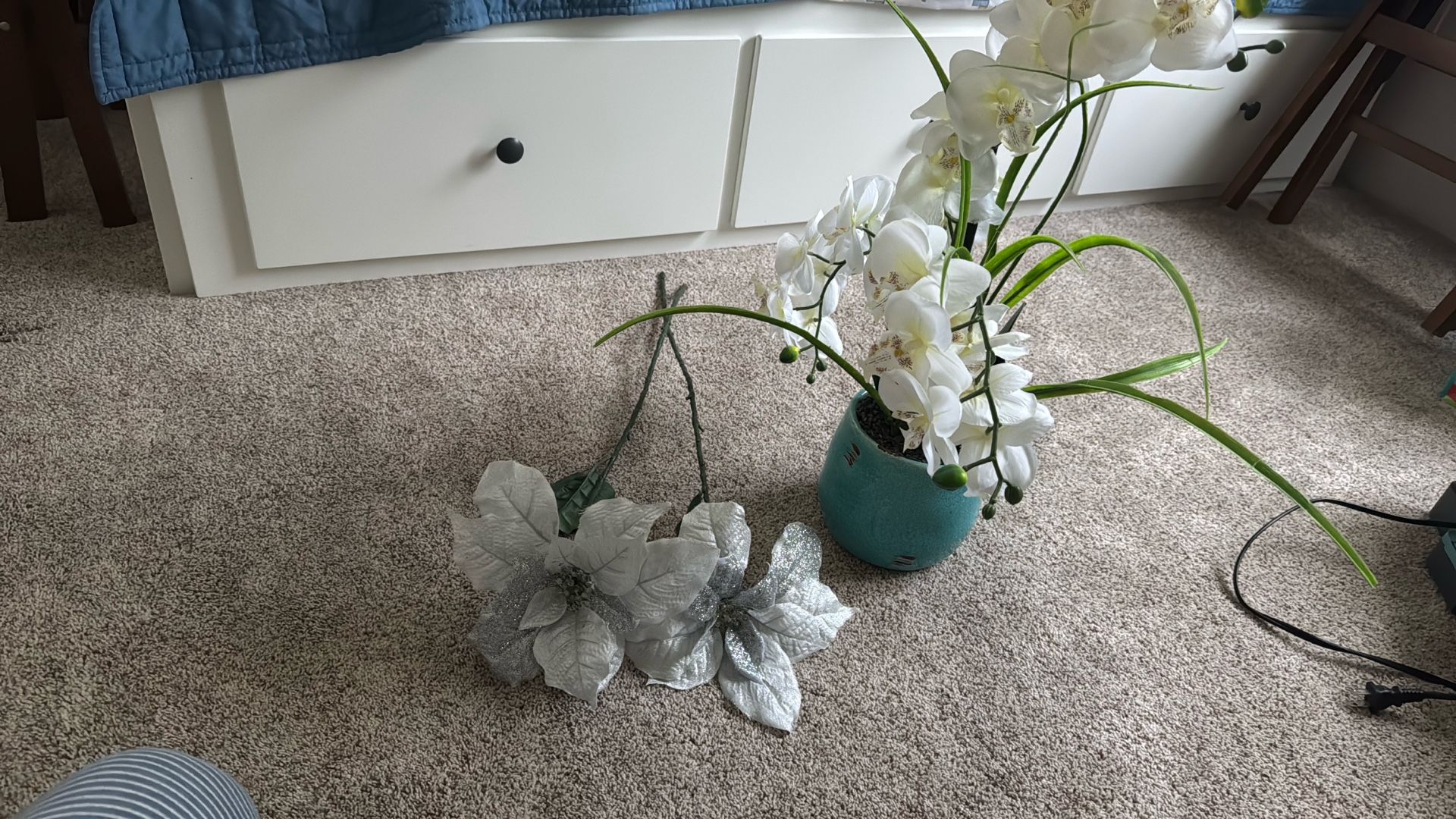 Fake Flowers In The Pot
