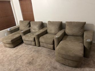 Adjustable recliners and chase lounges