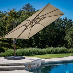 12’ Cantilever Outdoor Patio Umbrella