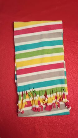 Brand New Fleece Striped Scarf