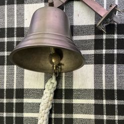 Heavy 5” Wall Hanging Nautical Ship Bell w/Rope Pull String