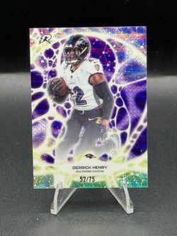 2025 Topps Resurgence Protonyx Purple Surge #PT-22 Derrick Henry #/75