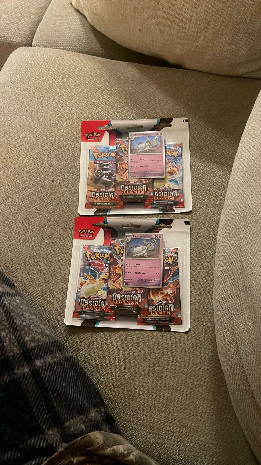 Pokemon - Scarlet and Violet - Obsidian Flames - 3 Pack Blister - Houndstone