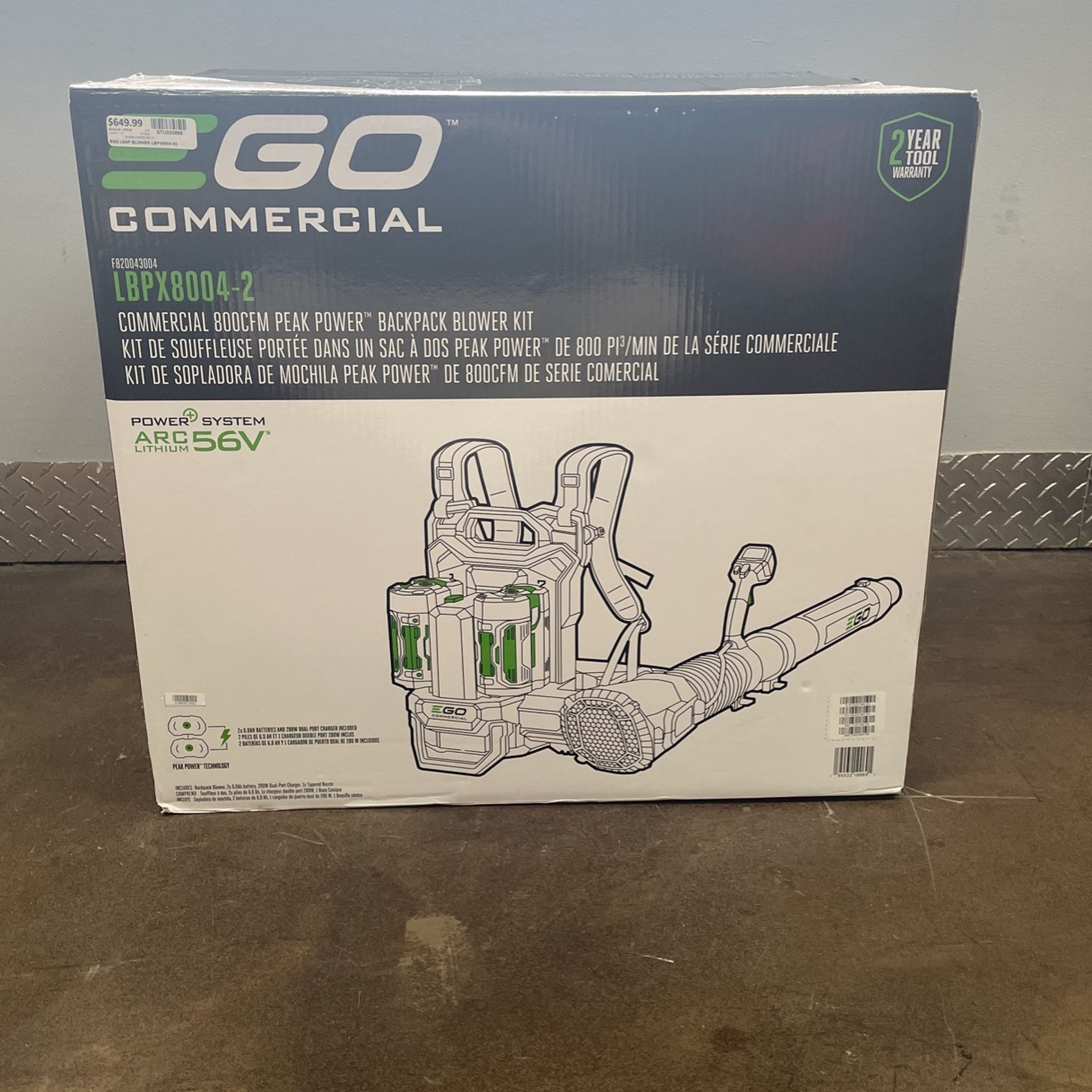 Ego Commercial, Leaf Blower LBPX8004-2