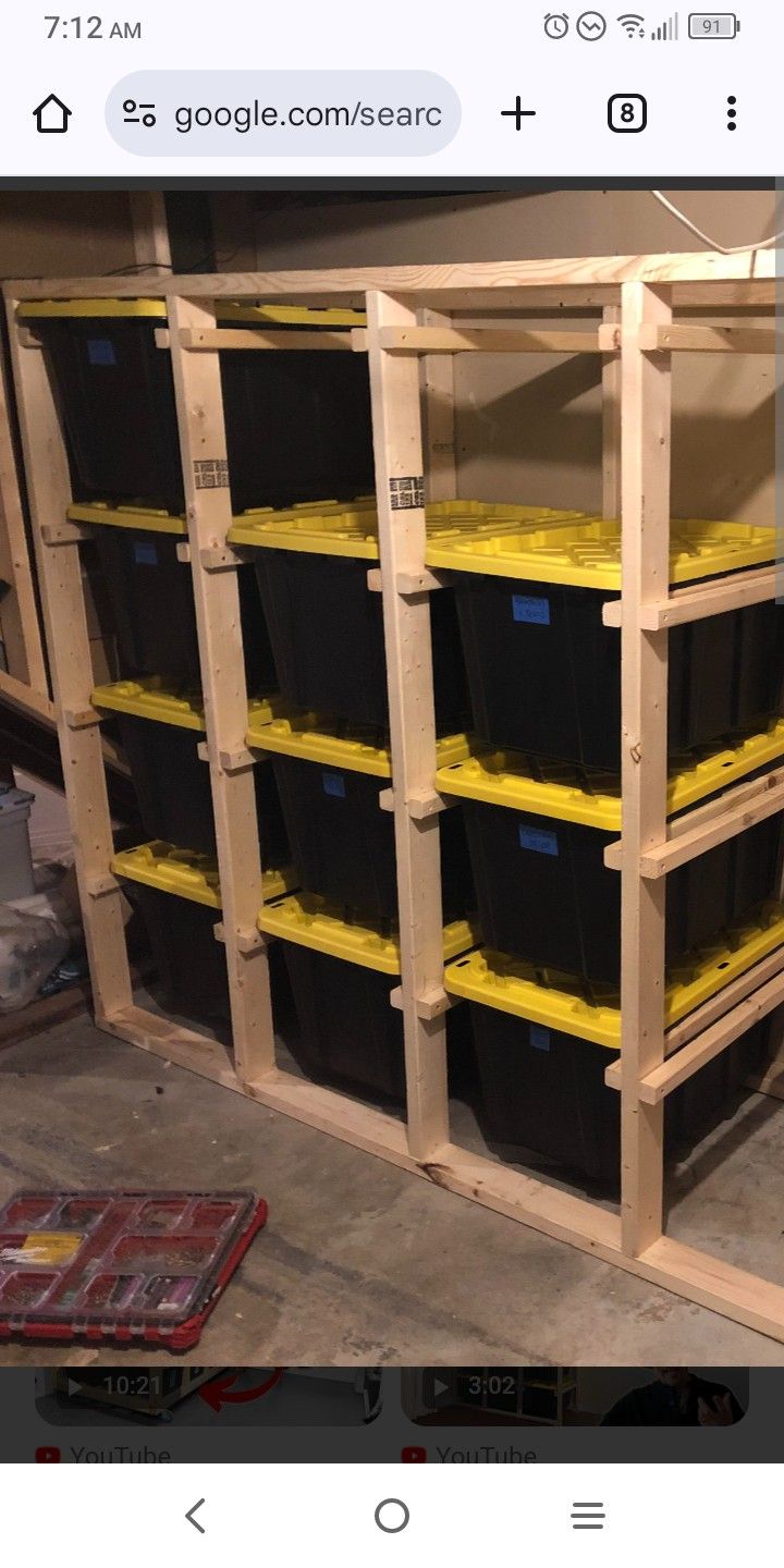 Custom Built-in Storage Rack