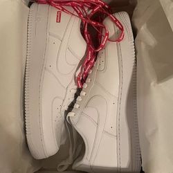 Supreme x Nike Air Force 1 Low White Men’s 12 US- Brand New