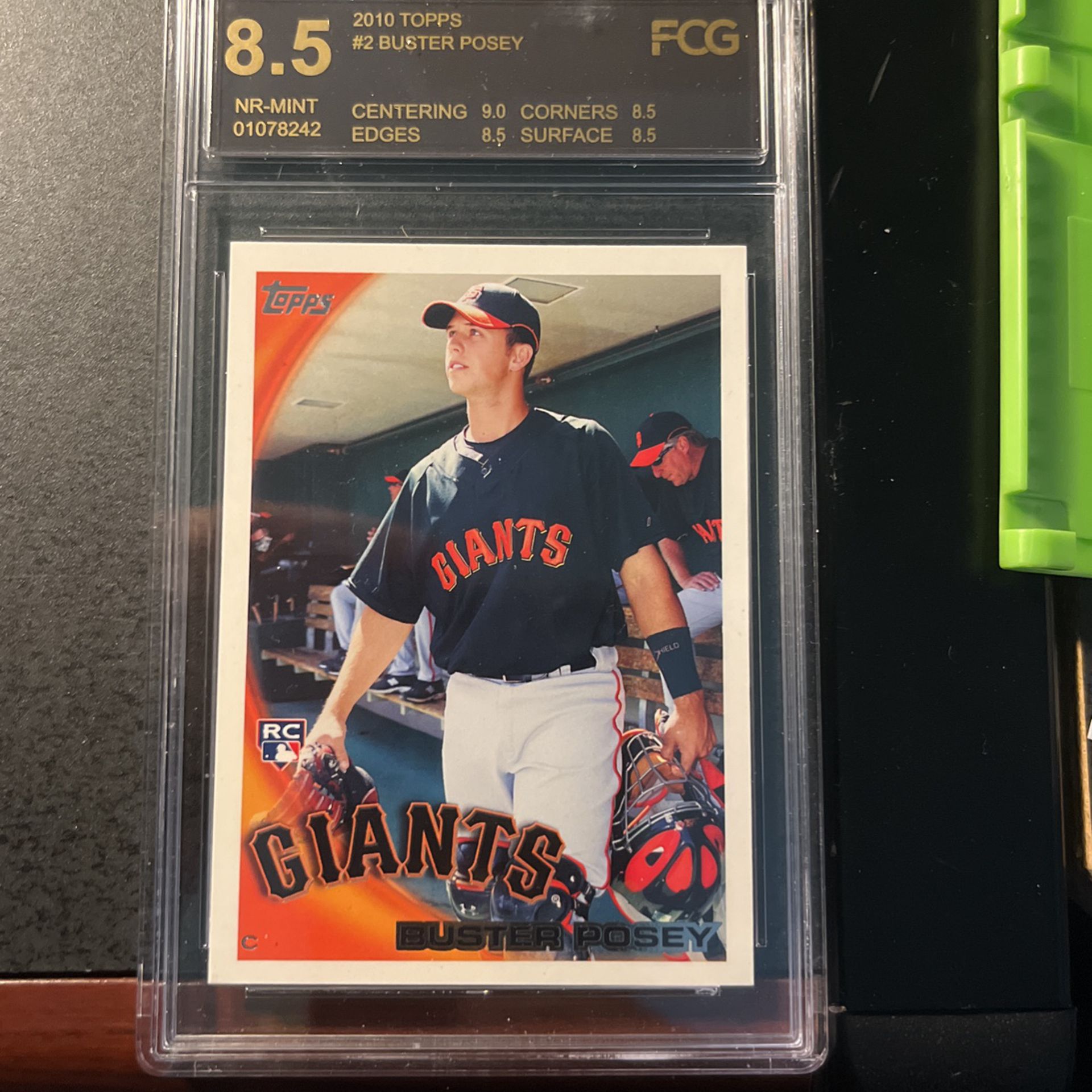 Buster Posey ‘10 Rookie Card—Graded 8.5