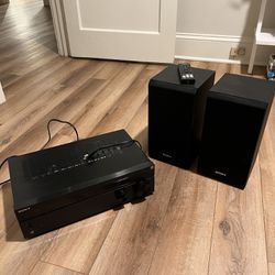 Sony Receiver And Speaker Pair