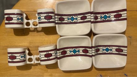 1991 JSC Santa Fe New Mexico Bowls and Cups