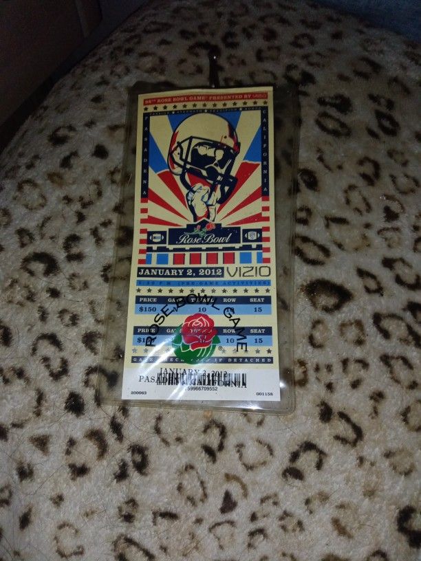 Rose Bowl Ticket 2012