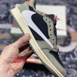 Travis Scott x Air Jordan 1 Low OG SP 'Black Olive'