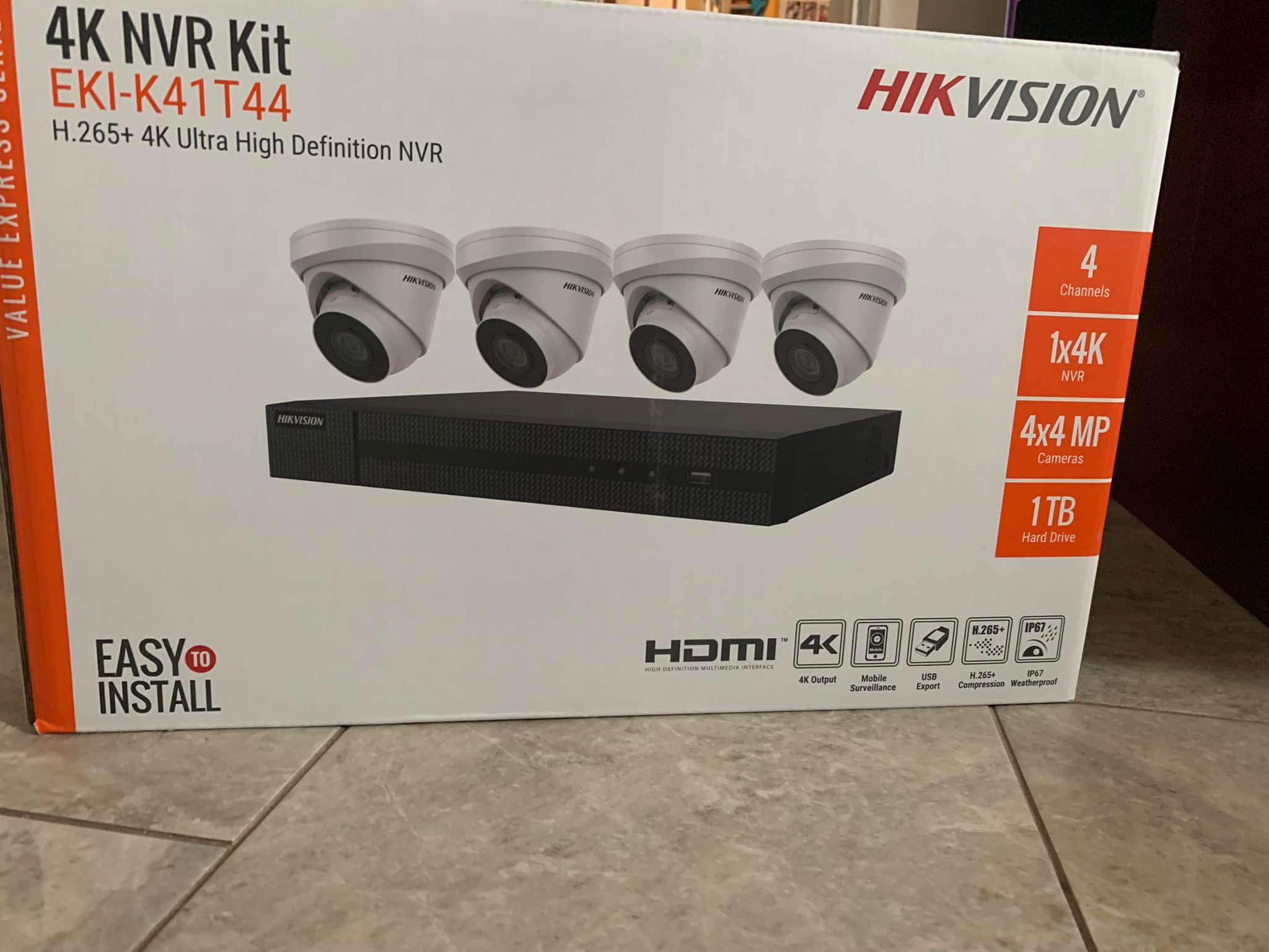 HIKVISION 4K NVR security camera Kit