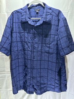 George Mens Button Down Short Sleeve Shirt Sz XL