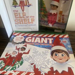 Elf On The Shelf  Doll And Big Colorín Book