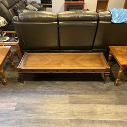 Glass Top Coffee Table and 2 end Tables 