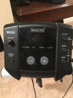 Simmons sd5x electronic drum set best sale