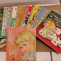 VINTAGE Little Golden Books LOT of  11