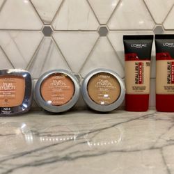 L'Oreal Paris Infallible Pro Matte Liquid Foundation Makeup, 107.5 Ivory Beige or 101.5 Ivory Buff, 1 fl oz; L'Oreal Paris True Match Super-Blendable 