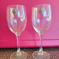 Vintage Cristal d'Arques Wine Glasses - Set of 2