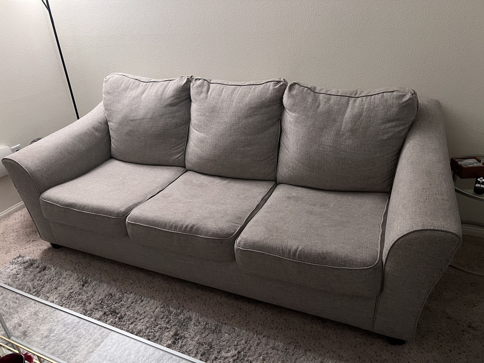 Living Spaces Grey Used Couch
