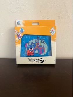 Disney parks Disneyland 70th anniversary Stitch pin LE 3,000 pcs