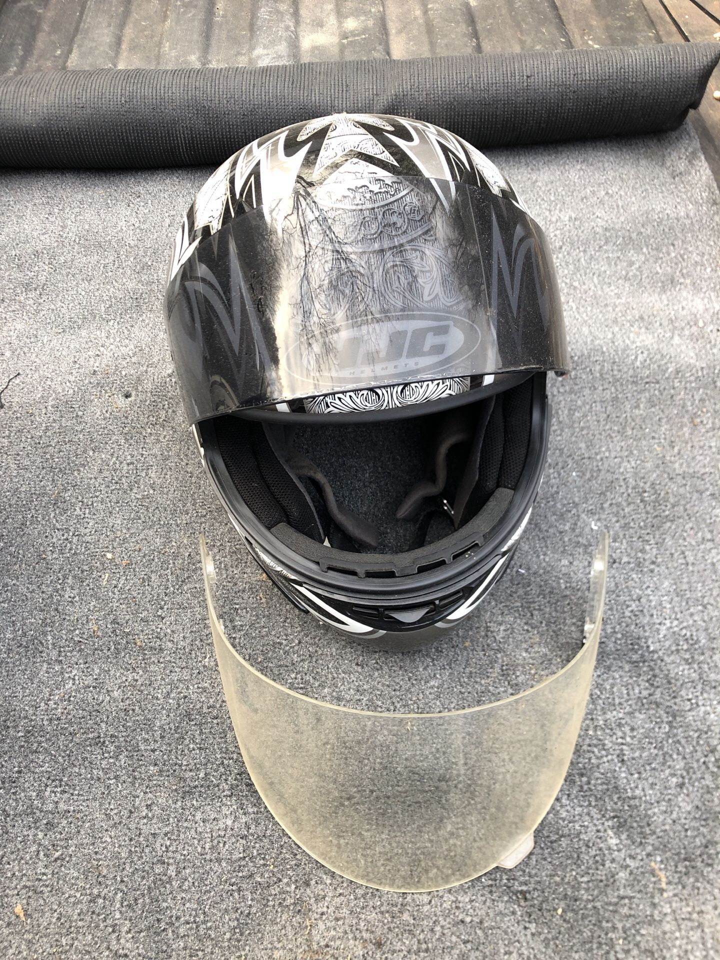 HJC helmet xl smoke lenses