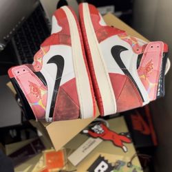 -SZ 7Y JORDAN 1 RETRO HIGH SPIDER-MAN ACROSS THE SPIDERVERSE